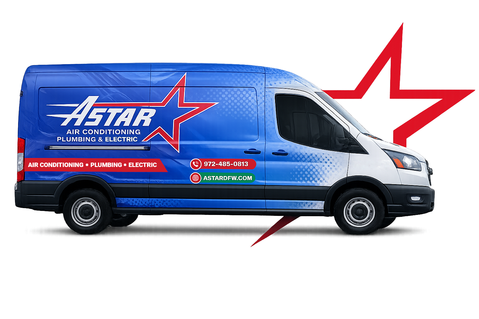 A-Star service truck on the way to your home